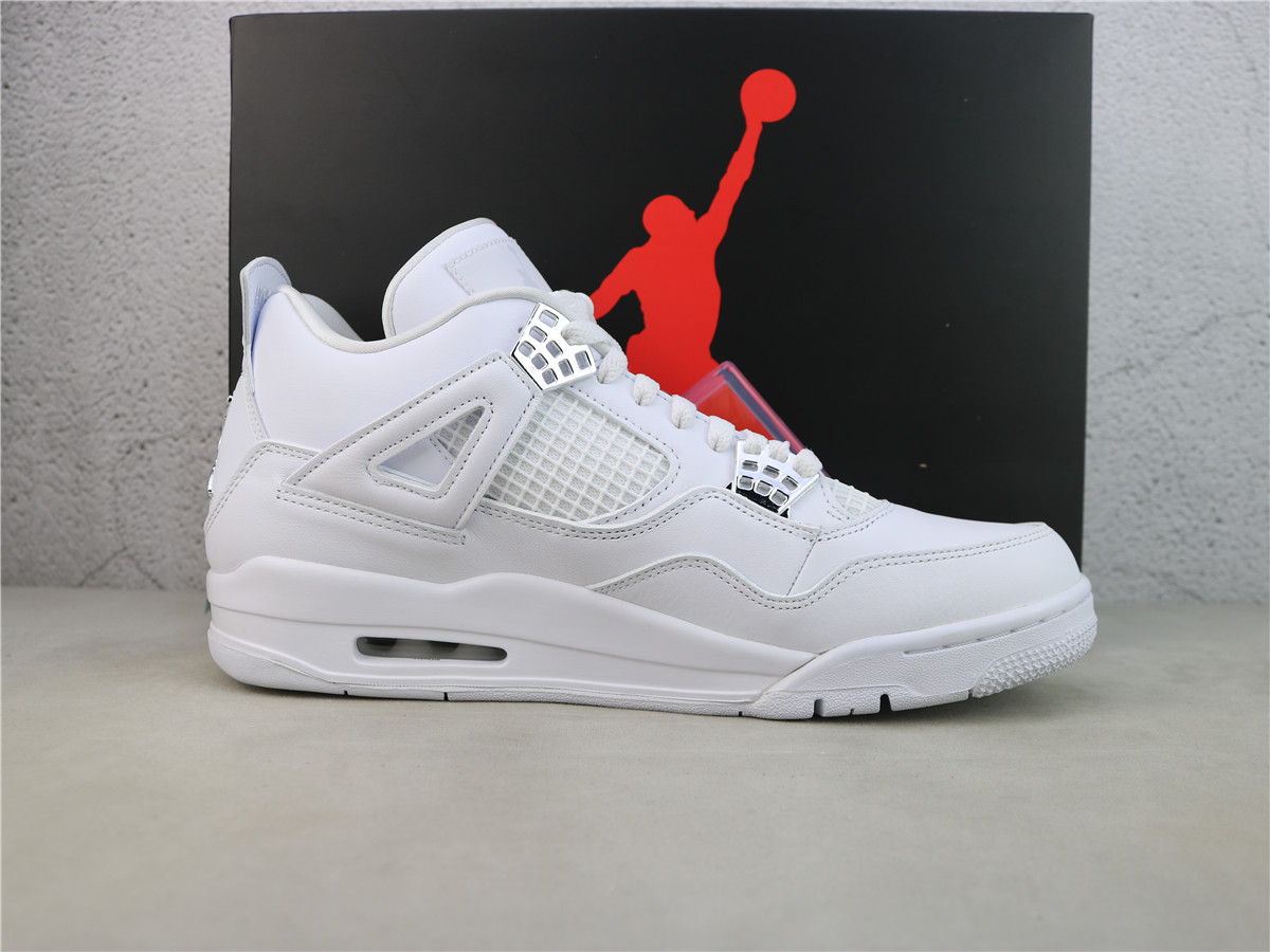 GX Batch Air Jordan 4 Retro Pure Money 2017 WHITE 308497-100